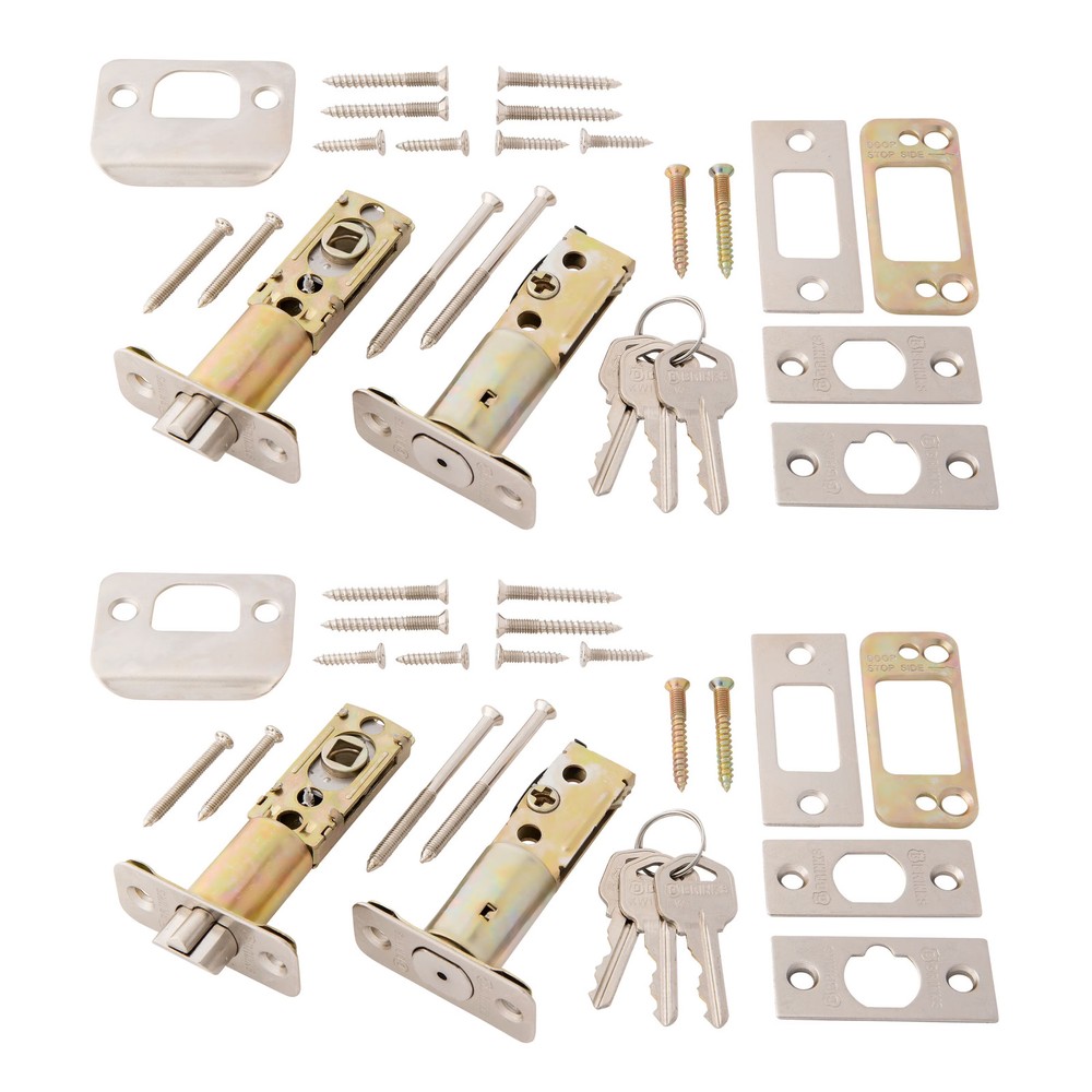 Brinks Keyed Entry Classic Bell Style Doorknob and Deadbolt Combo Twin pack