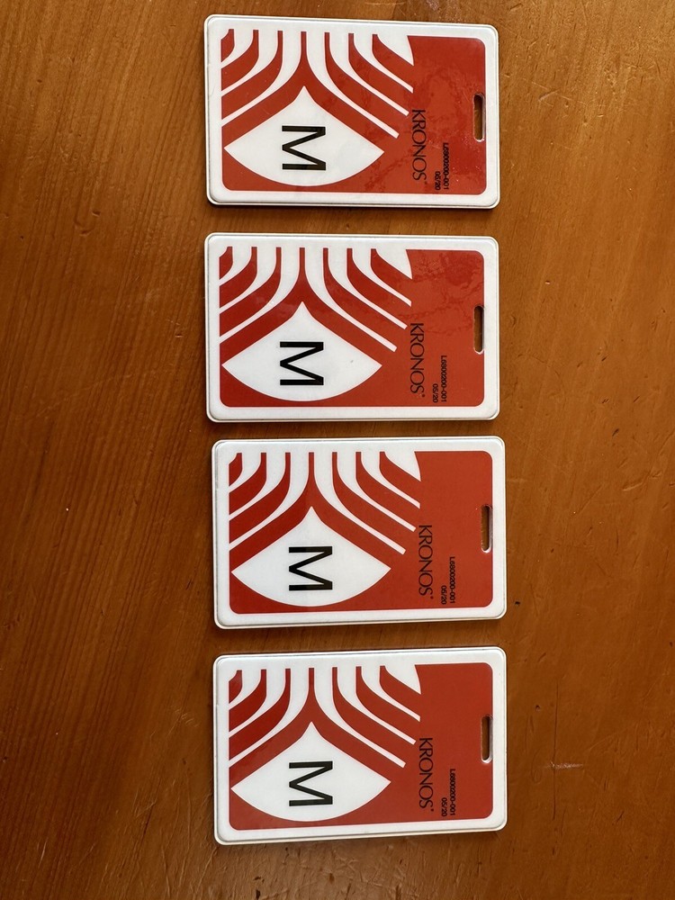 4 Kronos Proximity Maintenance Badges / 2 Security Wrenches