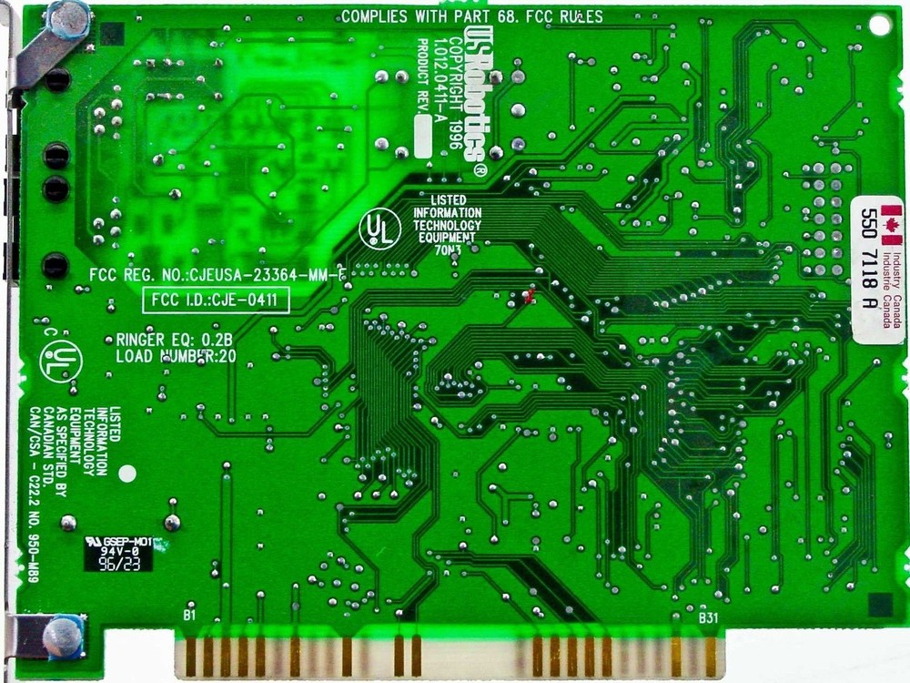 US Robotics 33.6K ISA Internal Winmodem 00112503