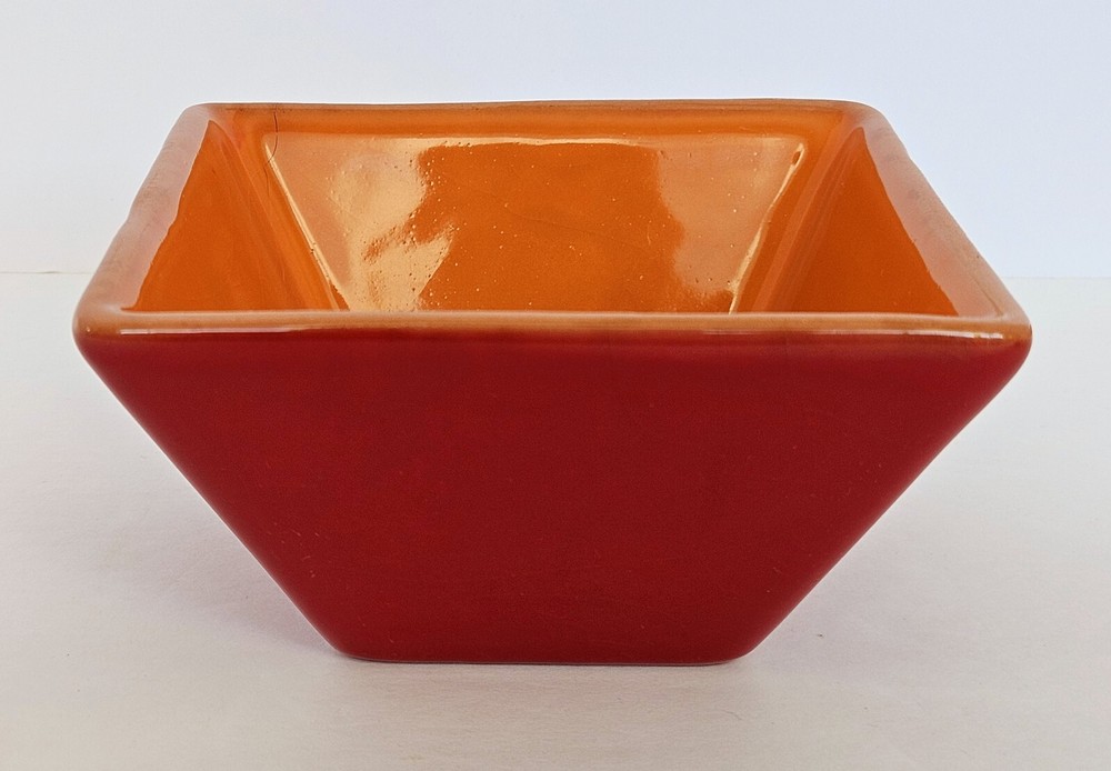 Crate & Barrel Agave 18.5" Aqua Rectangular Serving Tray + 2 5" Condiment Bowls