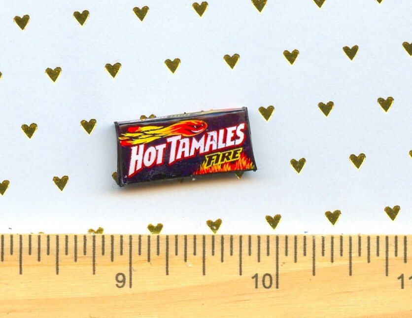 Dollhouse Miniature Size Hot Spicy Candy Box