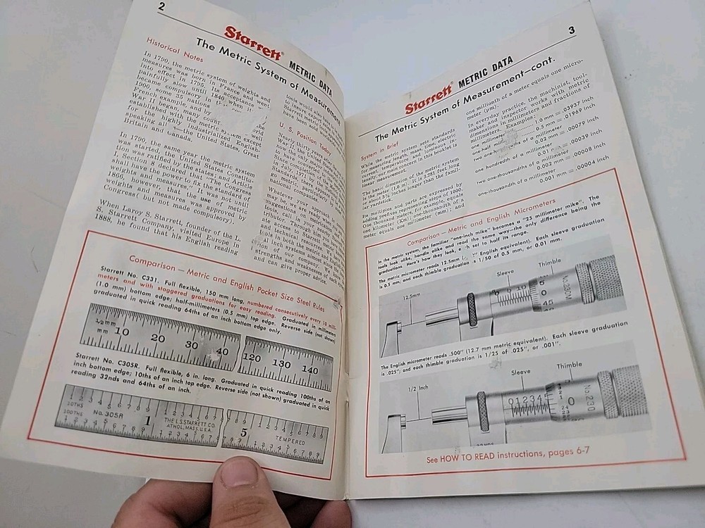 STARRETT TOOLS CATALOG First Edition No. 28 Precision Gages & Saws W/ Extras