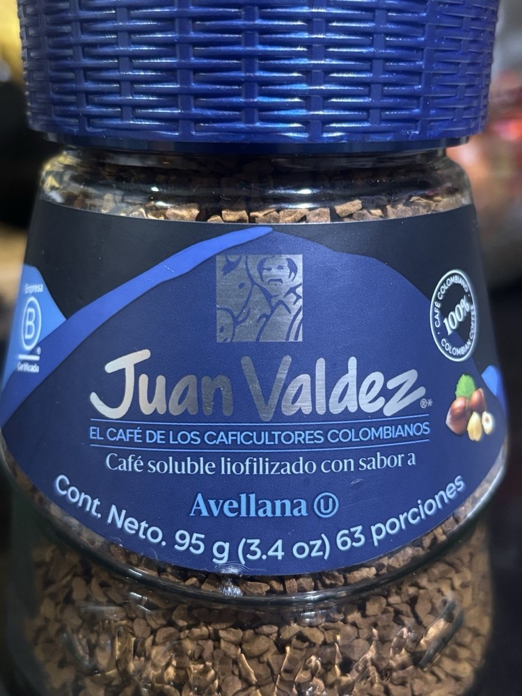 Juan Valdez Instant Coffee Avellana
