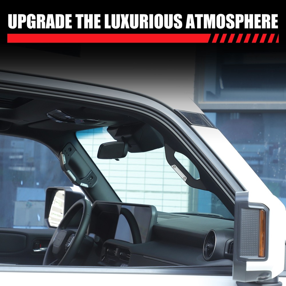 Black Pull Grab Handle A Pillar Windshield Trade For Land Cruiser LC250 2024+