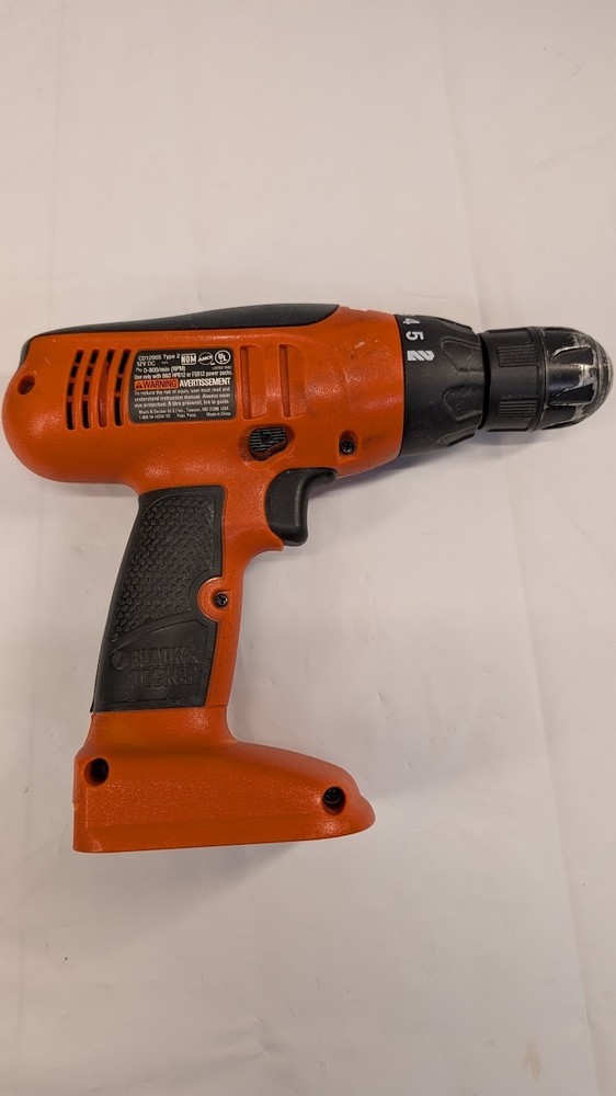 Black&Decker Drill CD1200S w/ Case, Battery, & Charger