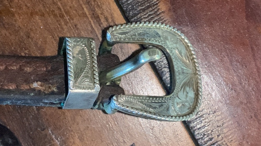 VINTAGE STERLING SILVER BROWBAND HEADSTALL - LOADED with SILVER!