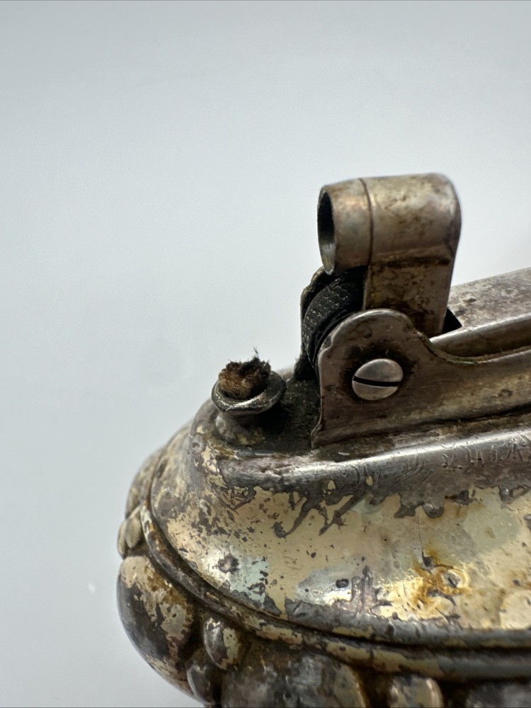 Ronson Crown Table Lighter Vintage, Mid-20th Century. Silver Plate