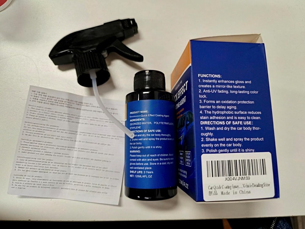 Car Quick Coating Spray 2 Pack Advanced Paint Protection Shine