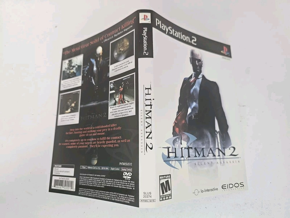 ps2 hitman 2 artwork only