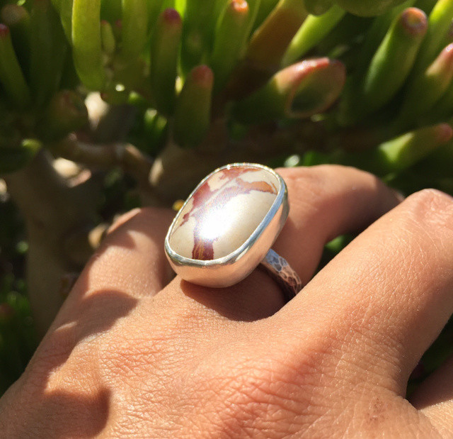 Sterling Silver - Desert Mountain Jasper Ring