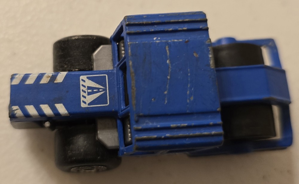 1979 Matchbox Blue Stream Road Roller PR-510 Black White Two Tone Construction