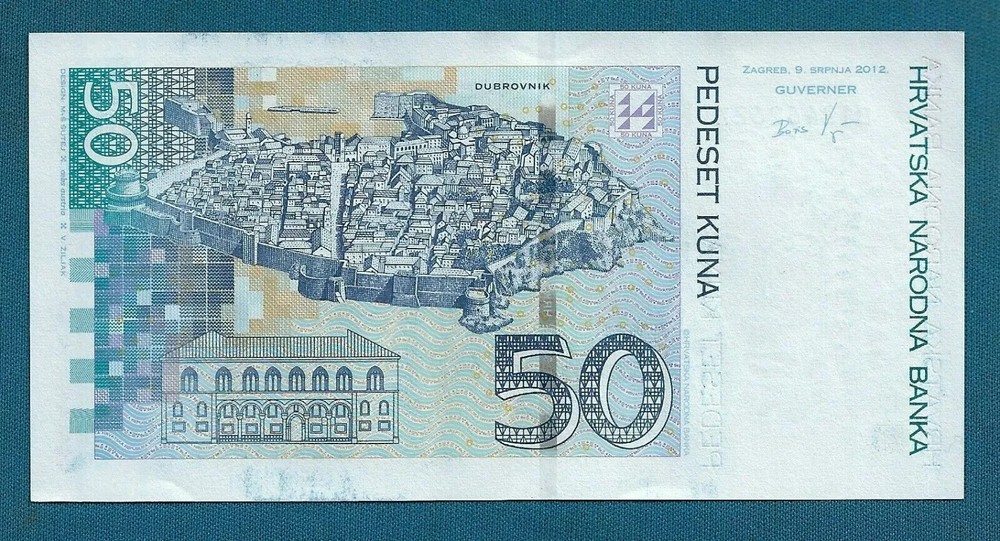 50 Kuna 2012. Croatia banknotes UNC - Ivan Gundulic, Replacement !