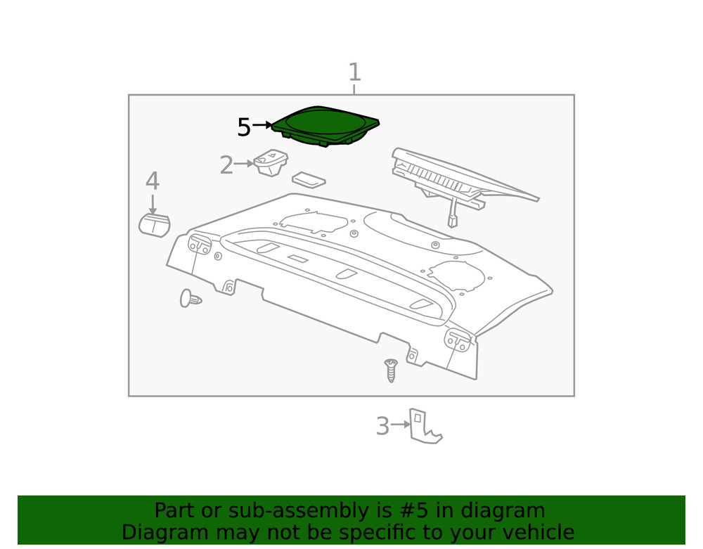 Genuine GM Speaker Grille 10344289