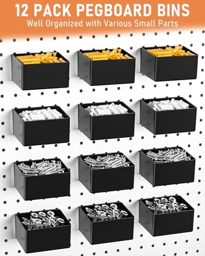 278PCS Pegboard Accessories Organizer Kit, Peg Board Hooks Assortment with