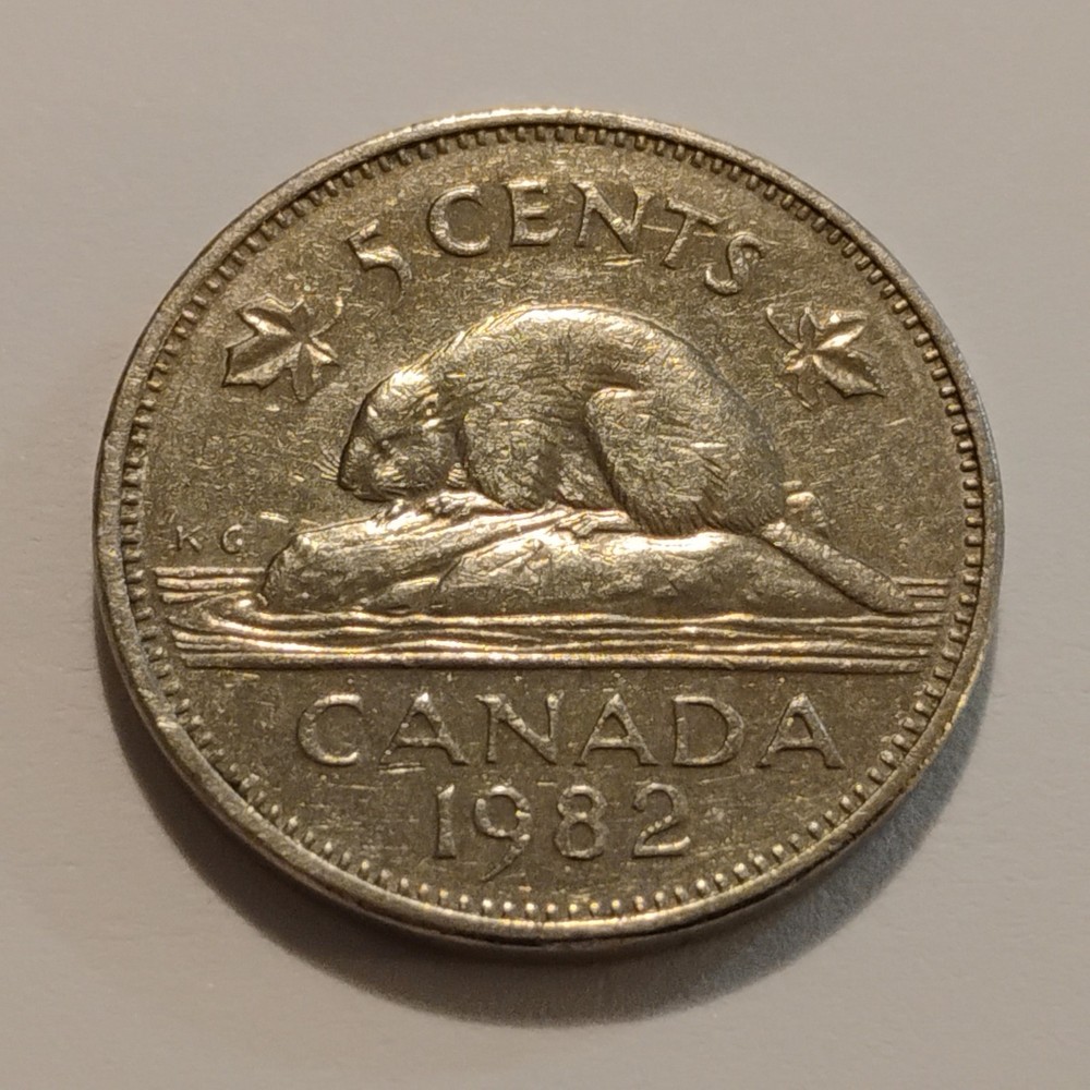 1982 - One (1) Canadian Nickel
