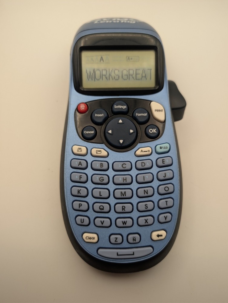 Dymo LetraTag LT Handheld Label Maker - Blue Works