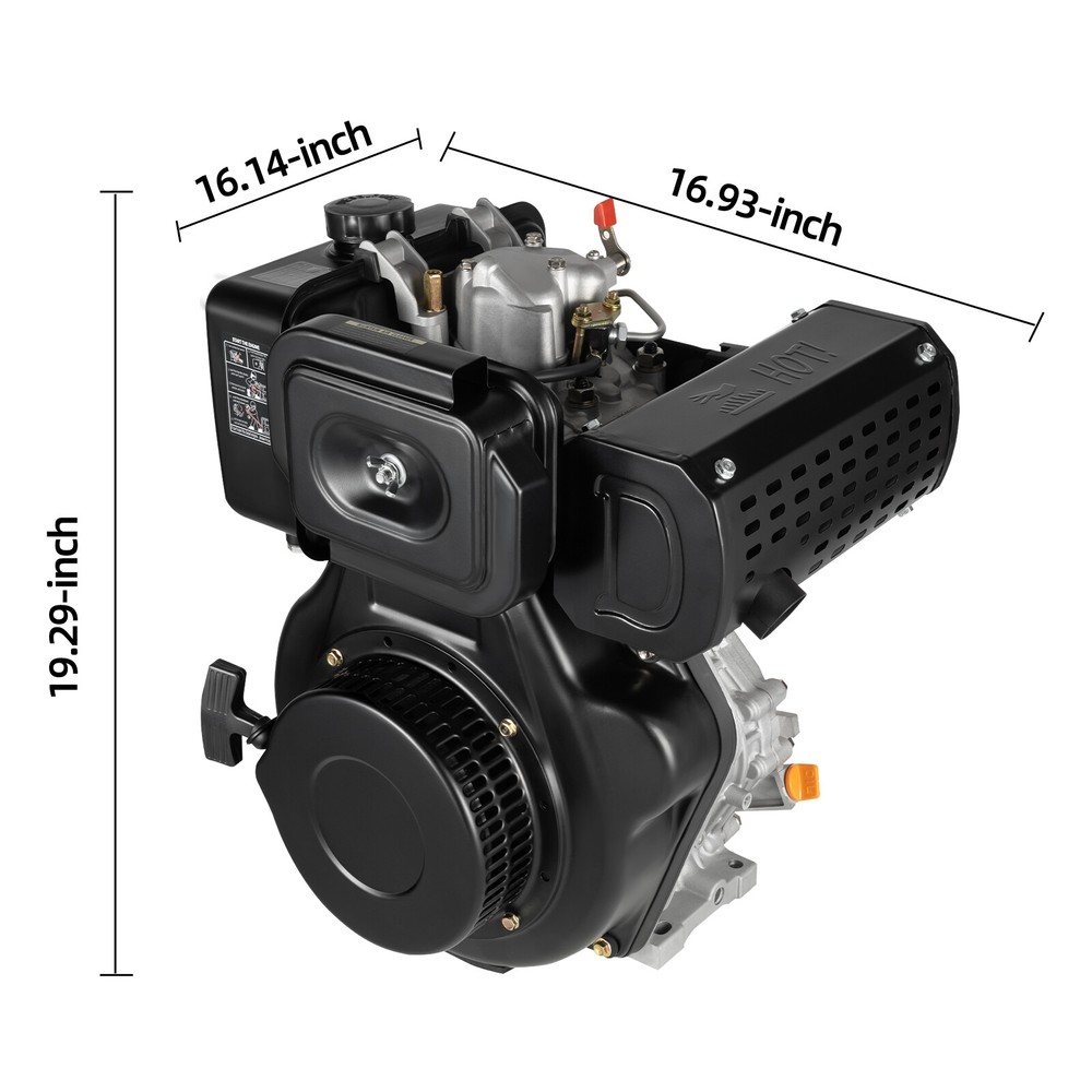 186F 10HP Engine 4Stroke Single Cylinder 406CC Forced Air Cooling Machine