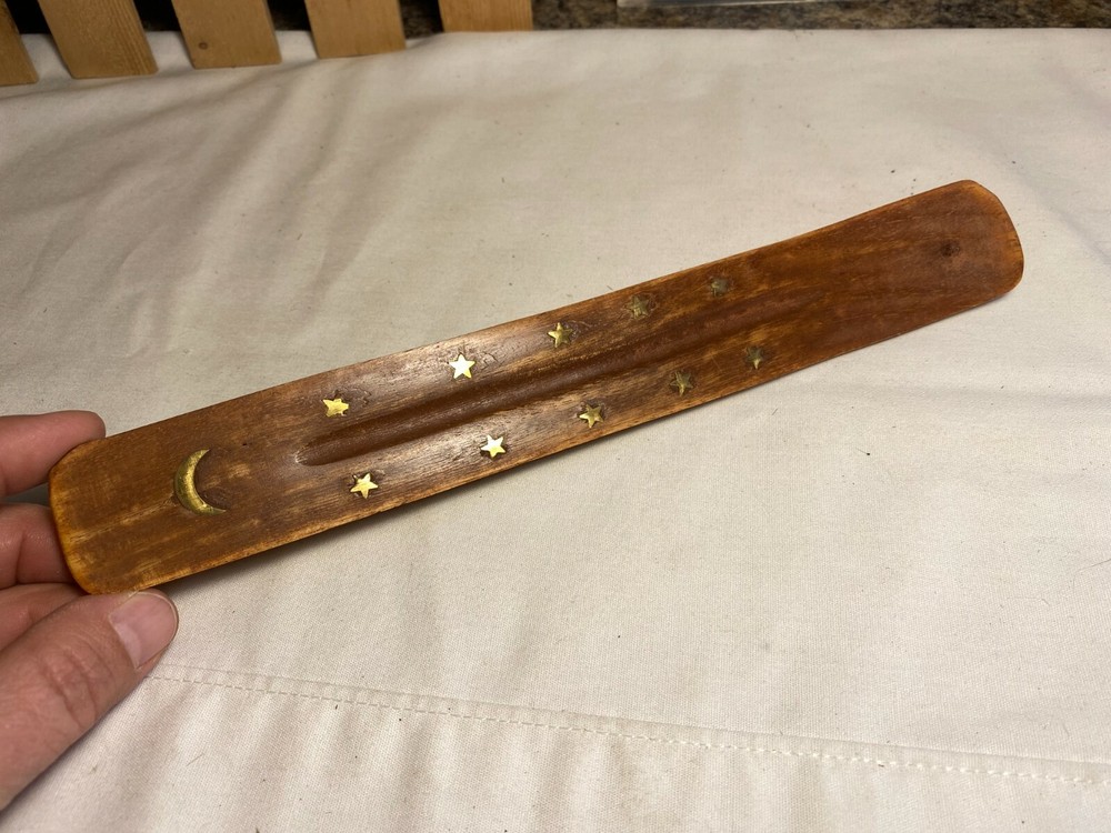 Wooden Incense Stick Holder Ash Catcher