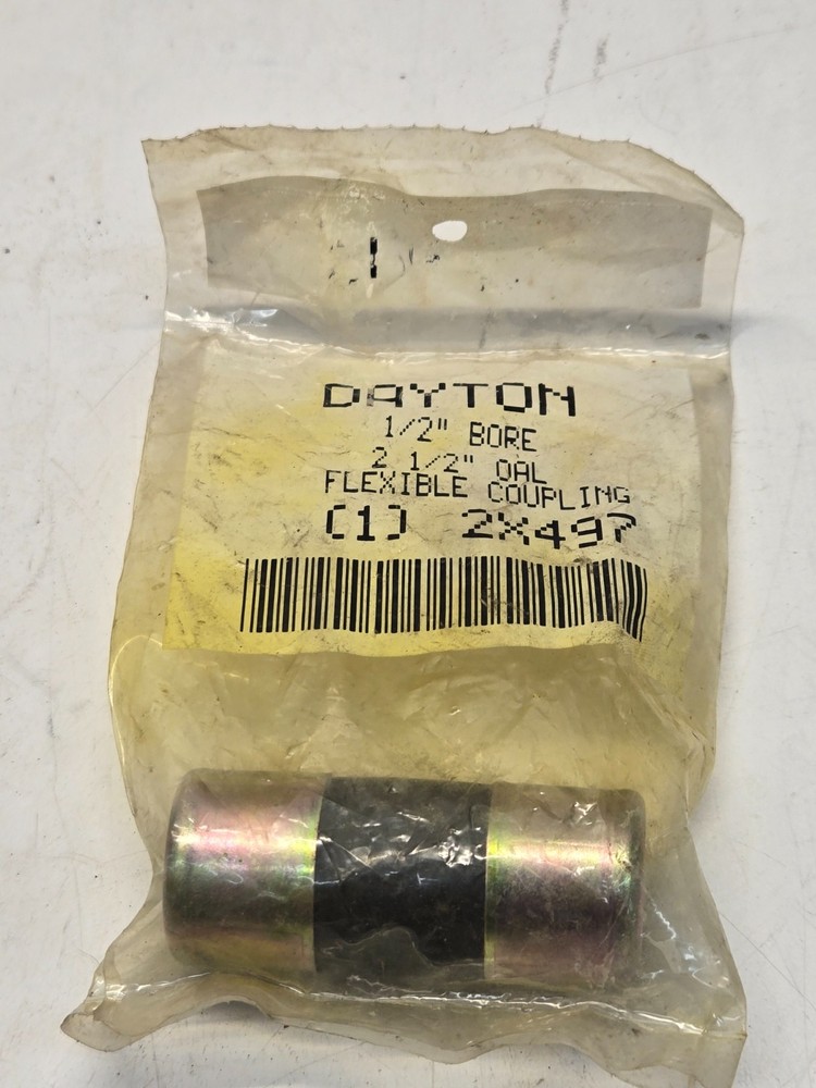 DAYTON 2X497 Coupling,Flex,1/2 NEW v16