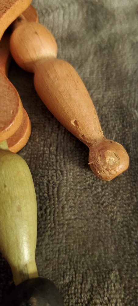 Vintage Wooden Puppet Pull String Toy Tiger
