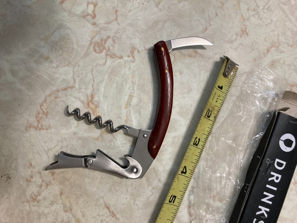 Waiter's Corkscrew / Bottle Opener / Foil Cutter - Kitchen / Multi Tool