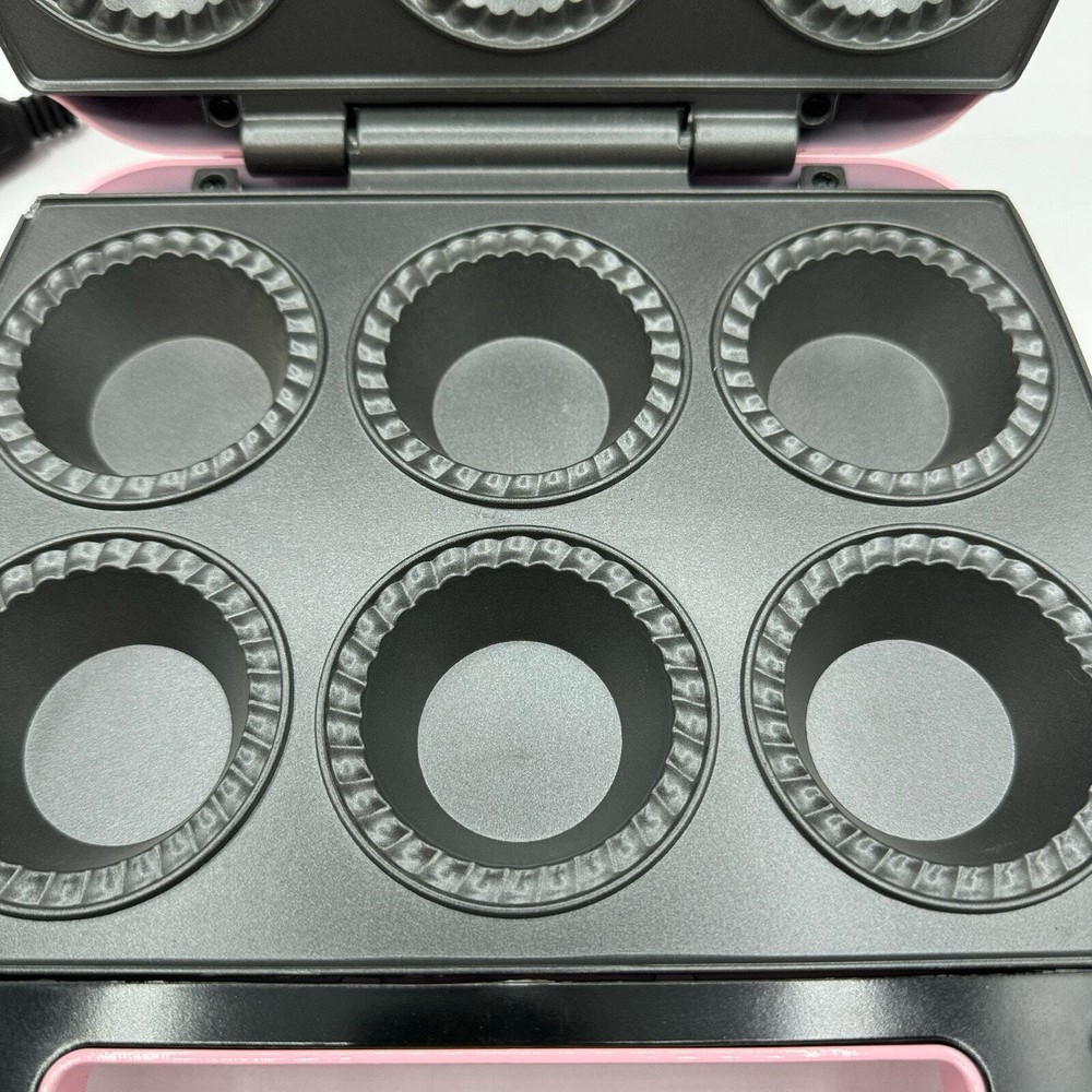 Babycakes 6 Mini Cupcake Maker CC-71 Pink Non Stick