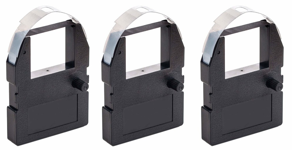 (3 Pack) Replacement ribbon for Pyramid 3500 / 3700 / 4000 time clock (4000R)