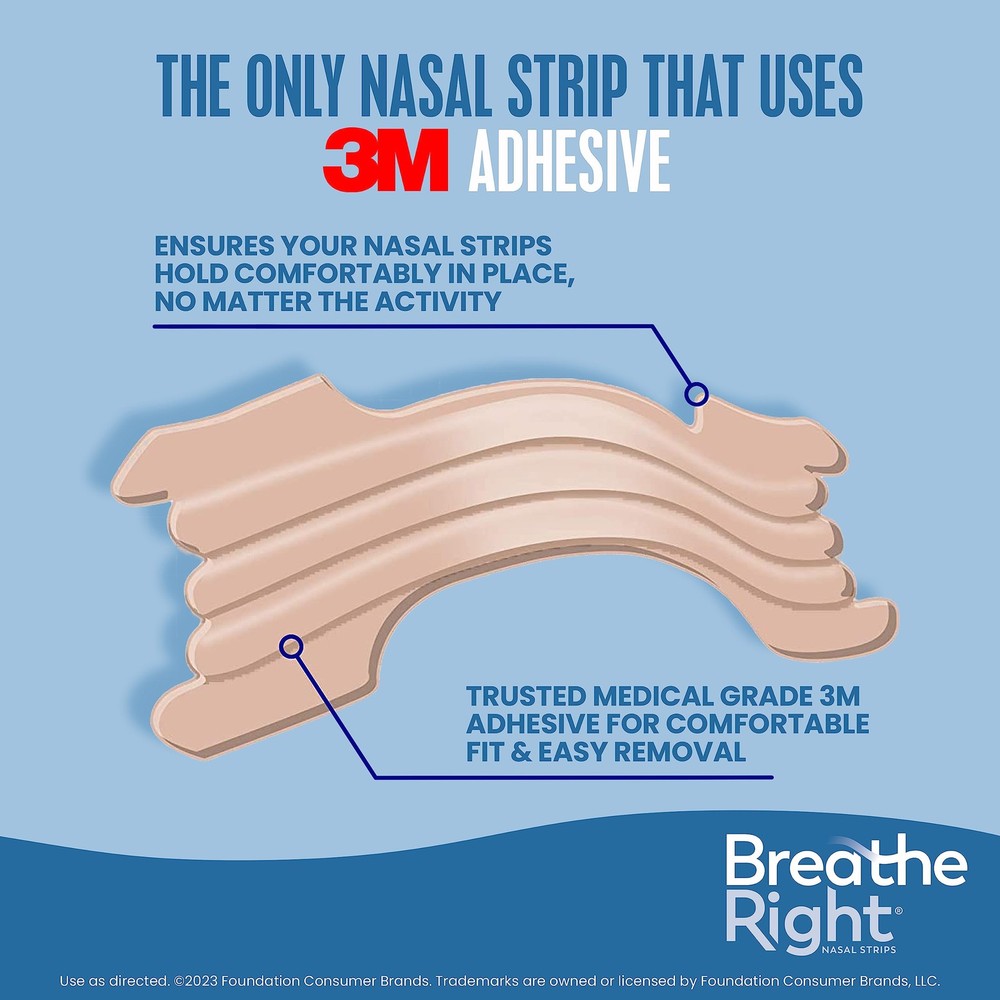 Breathe Right Nasal Strips, Extra Strength, Tan Nasal Strips, Help Stop Snori...