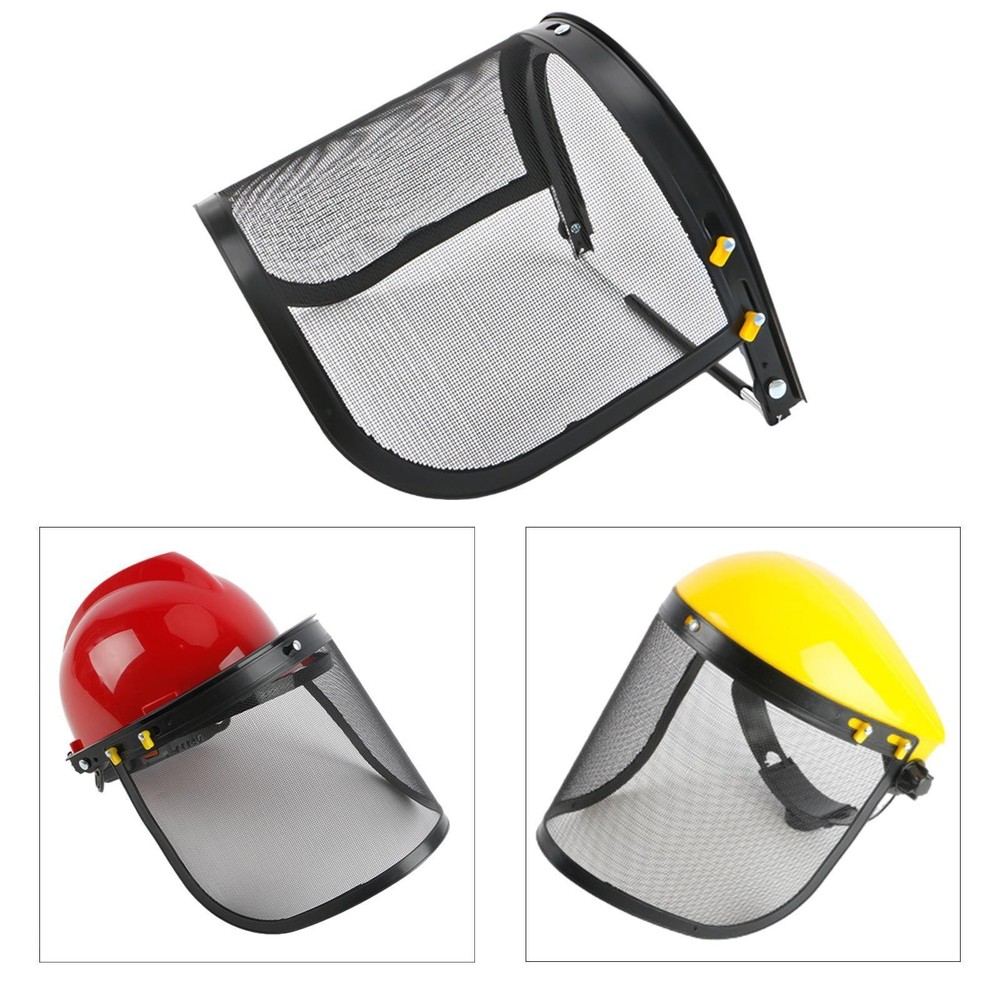 Weeds Whacking Face Shield Steel Mesh Face Shield for Weeds Eating Yard Work