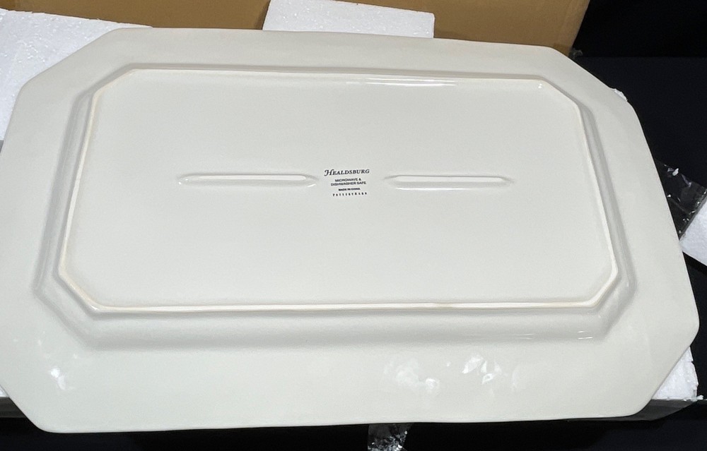 Pottery Barn Healdsburg Oversized Rectangular Platter 13”x19” Geometric