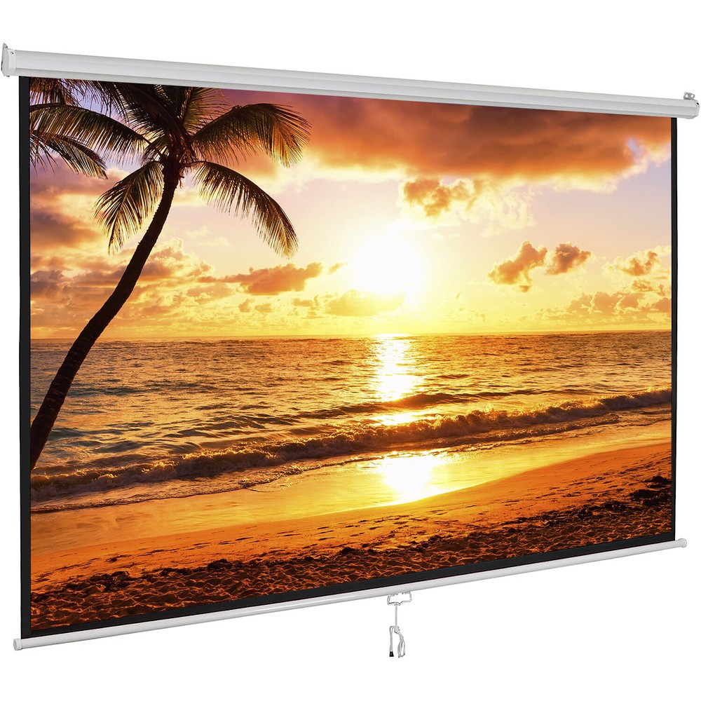 100'' 16:10 HD Projection Screen Foldable Anti-Crease Portable Projector Screen