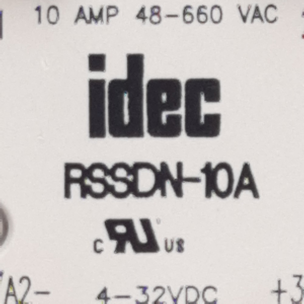Idec RSSDN-10A Solid-State Relay, SPST-NO, 4-23VDC In, 10A 48-660VAC Out