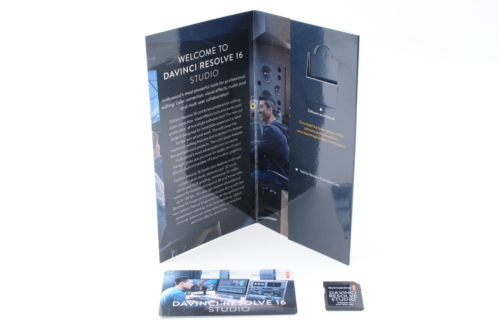 Blackmagic Design DaVinci Resolve 16 Studio (Activation Card)【UNUSED】JAPAN #442