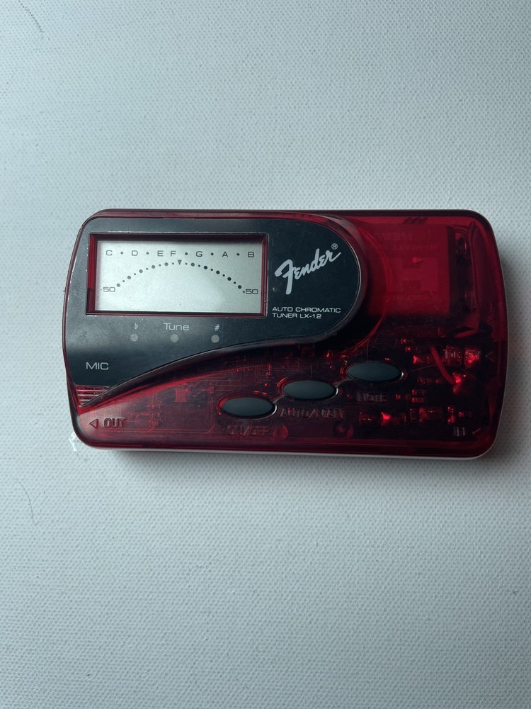 Fender LX-12 Auto Chromatic Tuner Red