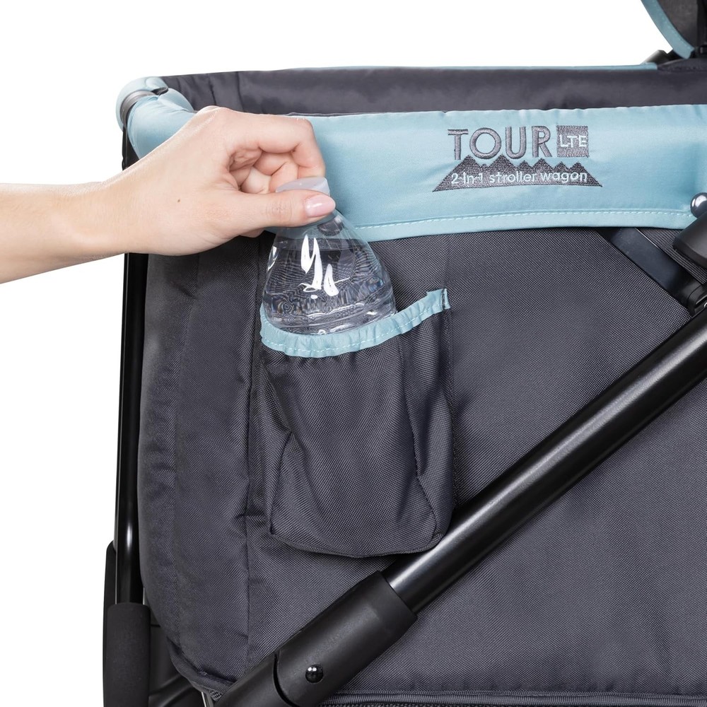 Desert Blue Expedition LTE Stroller Wagon - Safety Harness & Storage Included