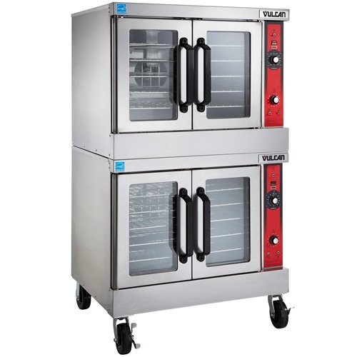 Vulcan VC55E Electric Convection Oven, Double Stack, 240V with Casters