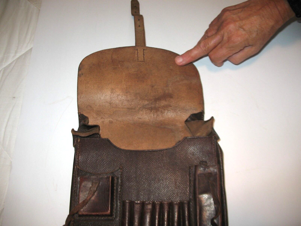 WW 11 War German Map Case Makers Name Printed Extra Nice Original Condition