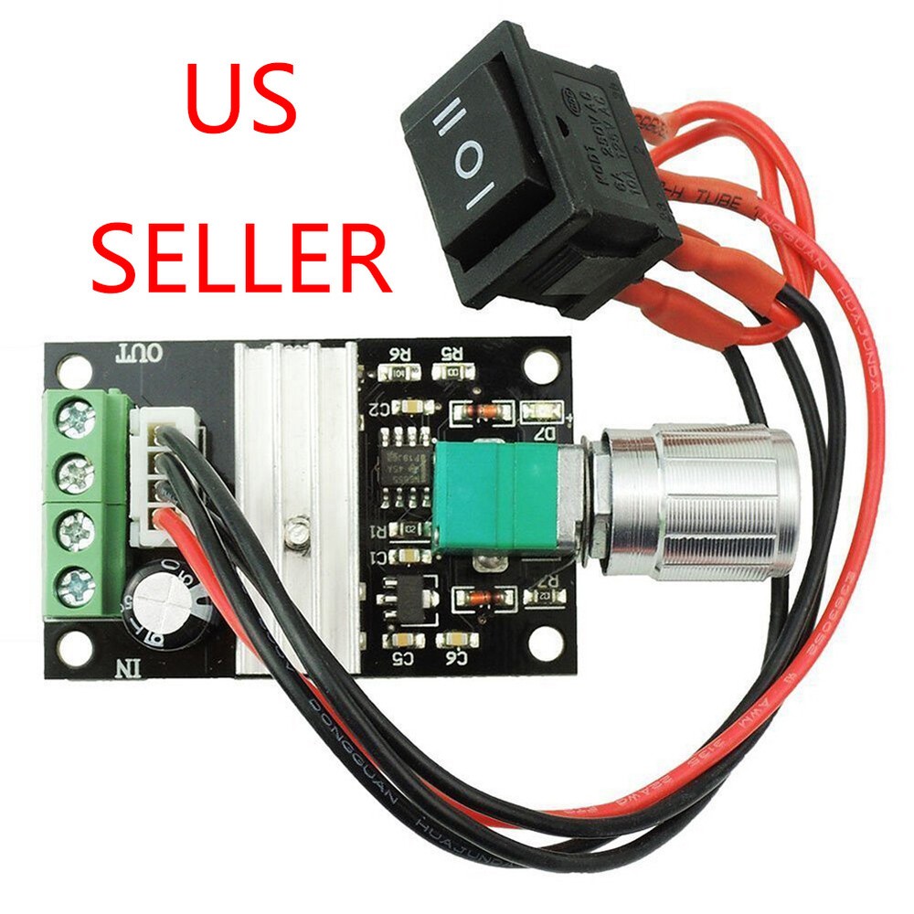 6V-28V Max 3A 80W PWM DC Motor Speed Controller Reversible Switch Governor