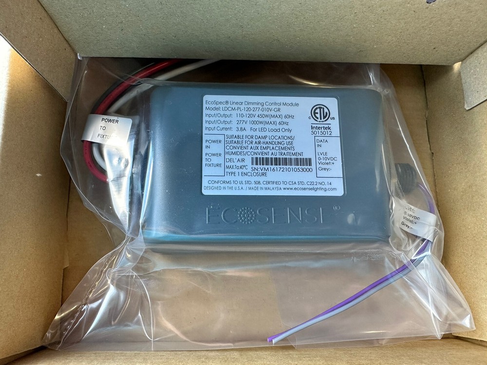 ⚡️ECOSENSE (LDCM-PL-120-277-010V-GR) Linear Dimming Control Module⚡️