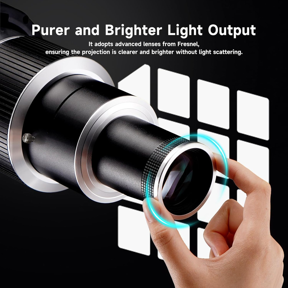 Professional Optical Snoot Attachment - Bowens Mount Spotlight Projector with 35