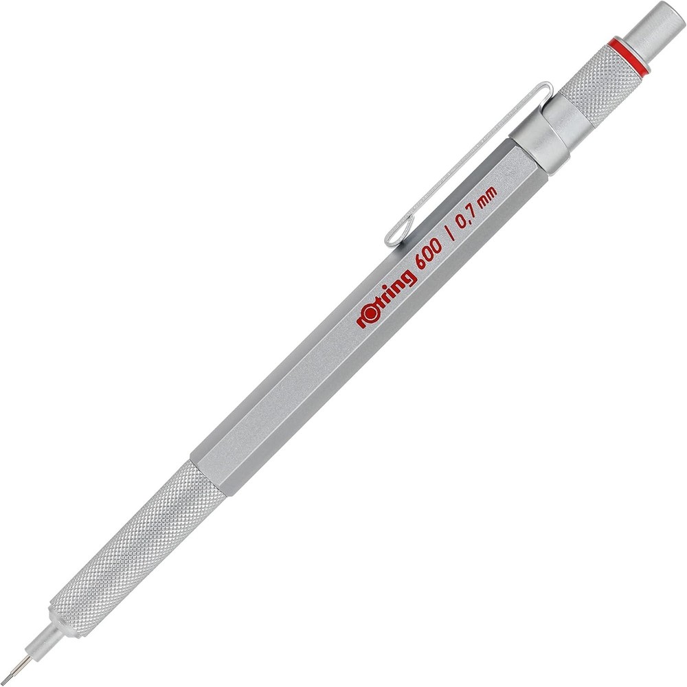 600 Precision Silver Mechanical Pencil 0.7mm