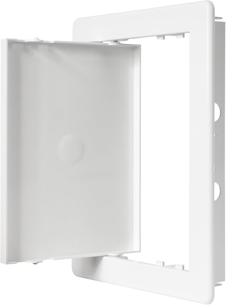 6" X 8" White Plastic Access Panel. Service Shaft Door Panel. Plumbing, Electric