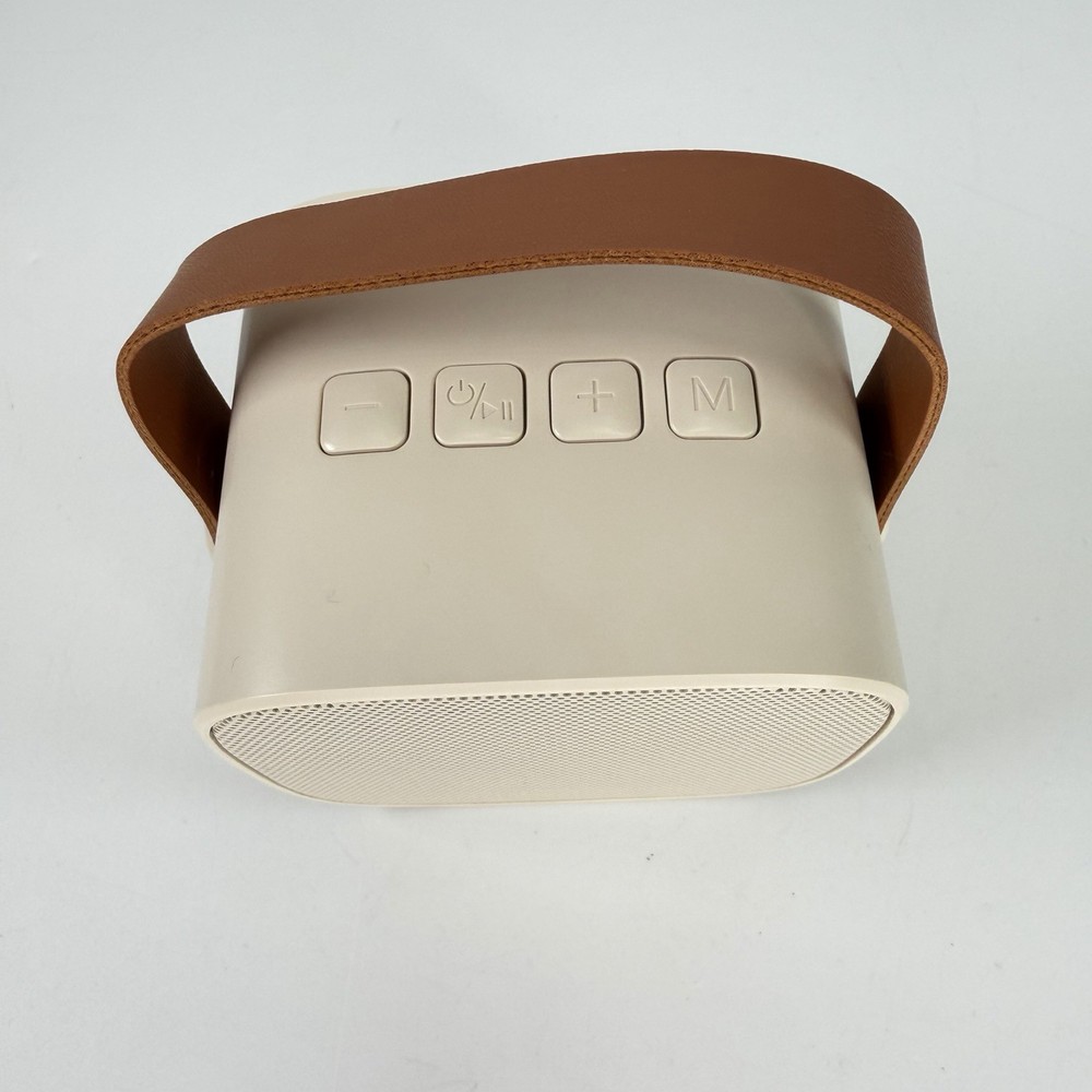 Karaoke Machine M1 Mini Speaker Only Tan with Leather Strap