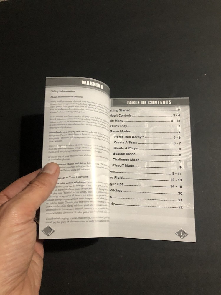 Slugfest 2006 Xbox Manual Only