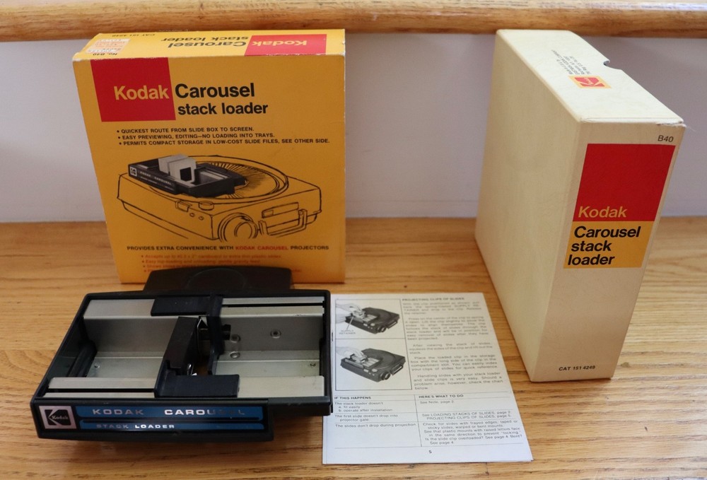 KODAK CAROUSEL STACK LOADER  B40 IN ORIGINAL BOX = EXCELLENT CONDITION =