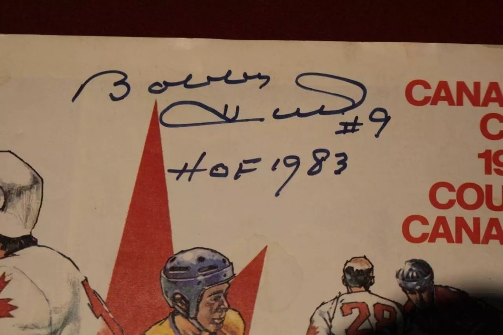 1976 Canada Cup Programs Signed Bobby Hull Guy Lafleur 2 Variations Ticket Stubs