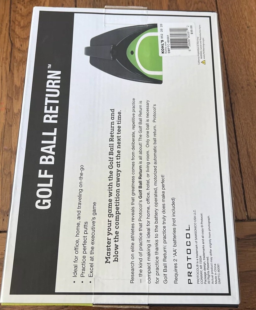 Golf Ball Return- Protocol