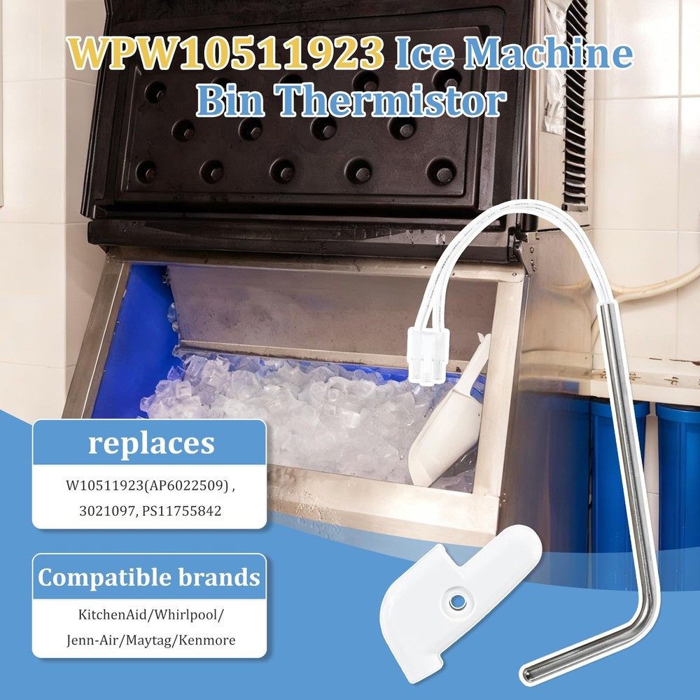 Upgraded Version Stainless Ice Maker Bin Temperature Sensor (Replaces...