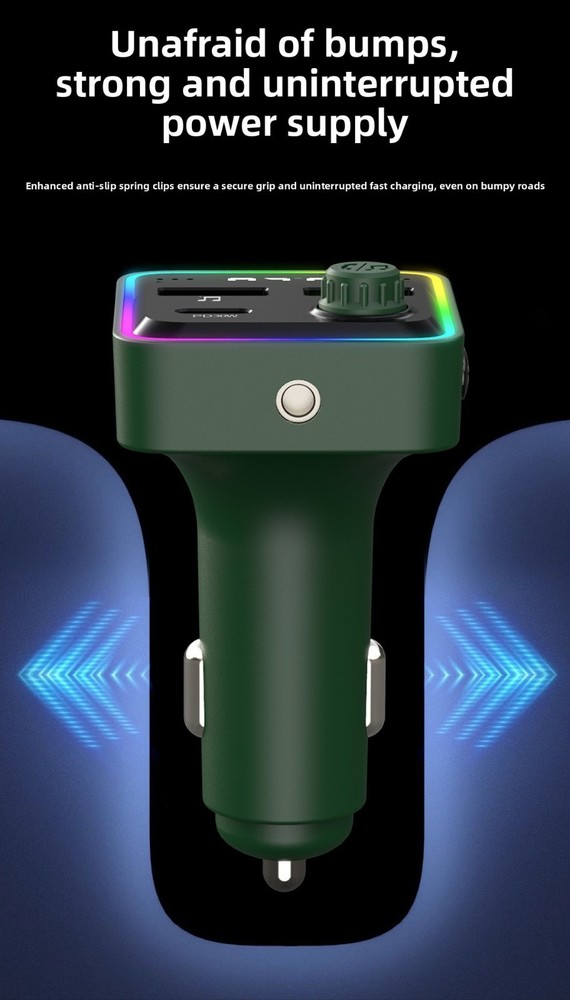Dual USB Car Charger Fast Charging Bluetooth for iPhone Android Quick Charging
