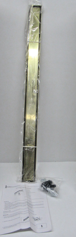 Linear Shower Floor Drain, Brushed Gold 36 Inch